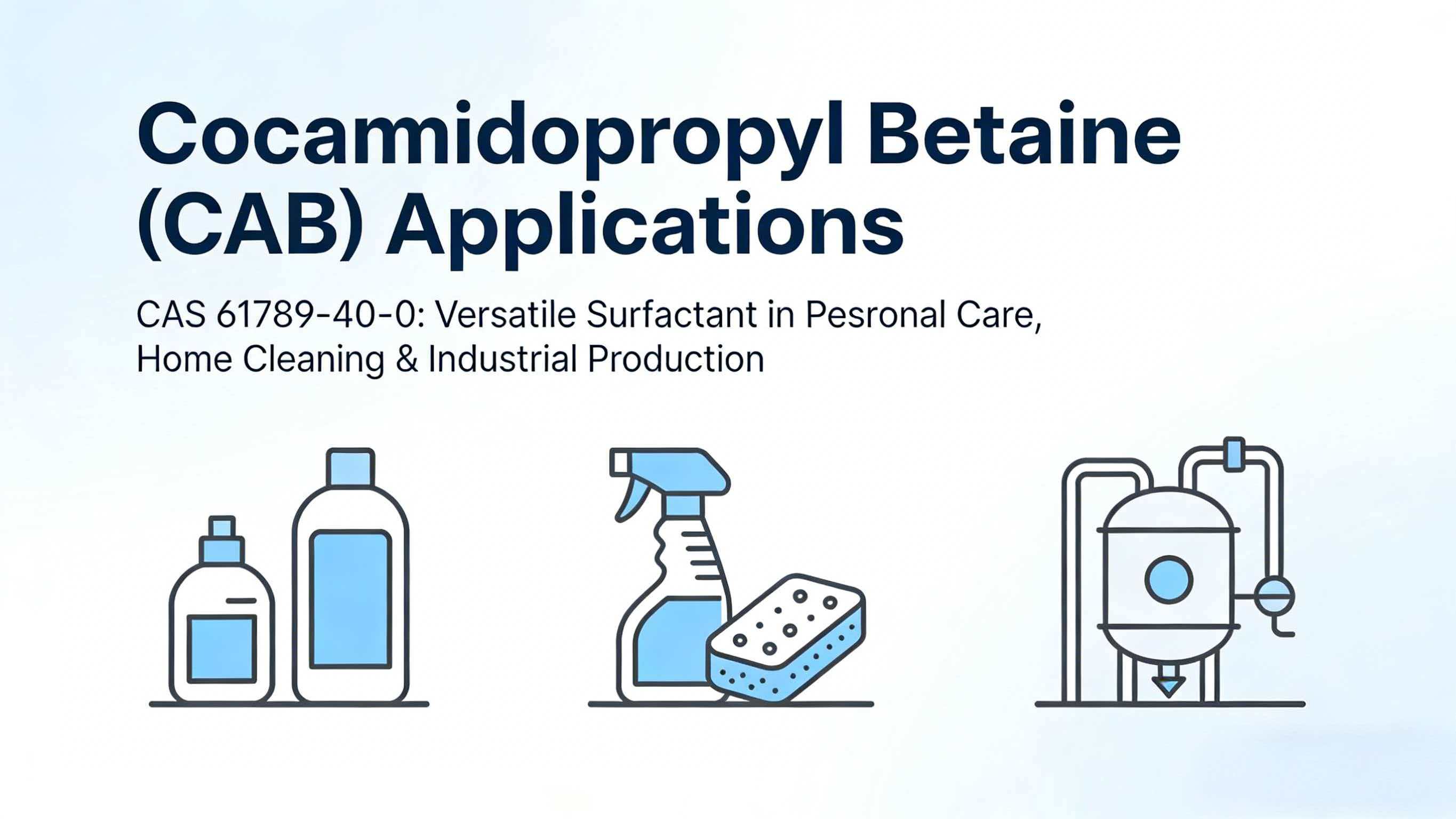Cocamidopropyl Betaine (CAB): Ein mildes und vielseitiges Tensid f&uuml;r verschiedene Branchen
